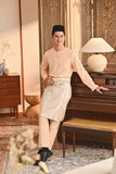 Baju Melayu Teluk Belanga Smart Fit - Apricot Gelato