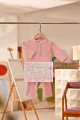 Baju Melayu Babies Couture Bespoke Fit - Powder Pink
