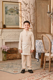 Baju Melayu Kids Majestic Bespoke Fit - Sand Dollar