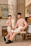 Baju Melayu Kids Majestic Bespoke Fit - Coral Buff
