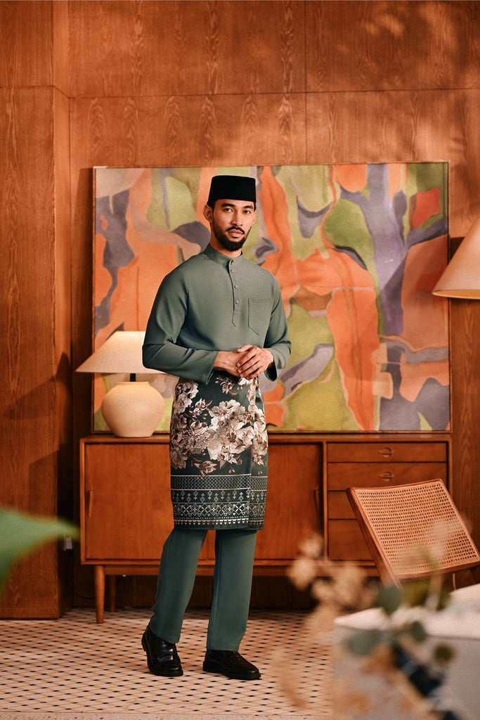 Baju Melayu Majestic Bespoke Fit - Stormy Sea