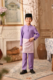 Baju Melayu Kids Majestic Bespoke Fit - Violet Tulip