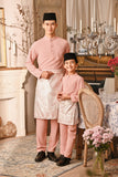 Baju Melayu Kids Majestic Bespoke Fit - Blush Pink