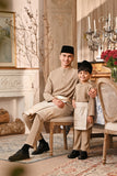 Baju Melayu Kids Majestic Bespoke Fit - Silver Mink