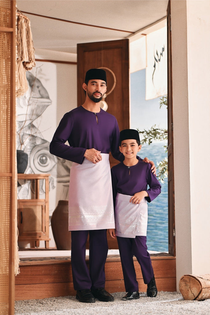 Everlasting Samping - Lavender Platinum Noble