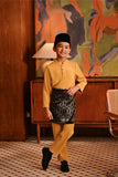 Baju Melayu Kids Majestic Bespoke Fit - Honey Gold