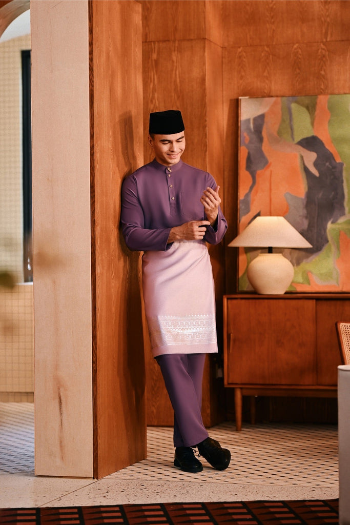 Baju Melayu Majestic Bespoke Fit - Grapeade