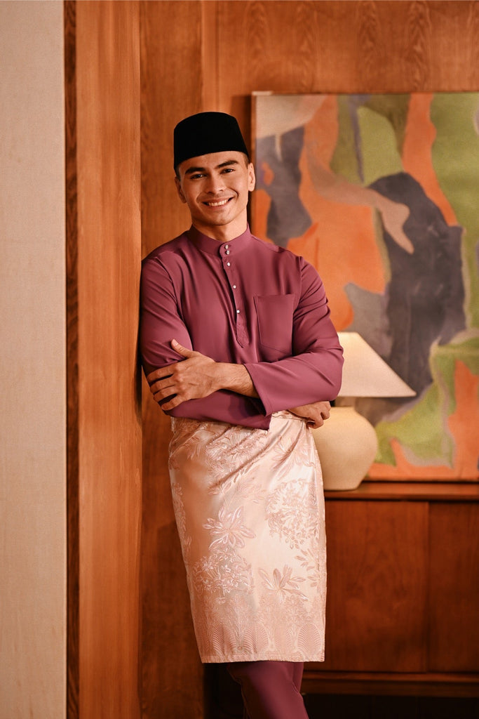 Baju Melayu Majestic Bespoke Fit - Violet Quartz