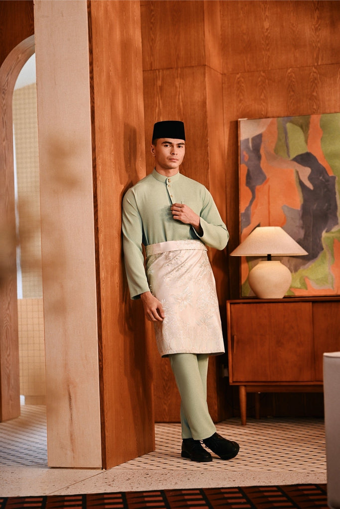 Baju Melayu Majestic Bespoke Fit - Granite Green