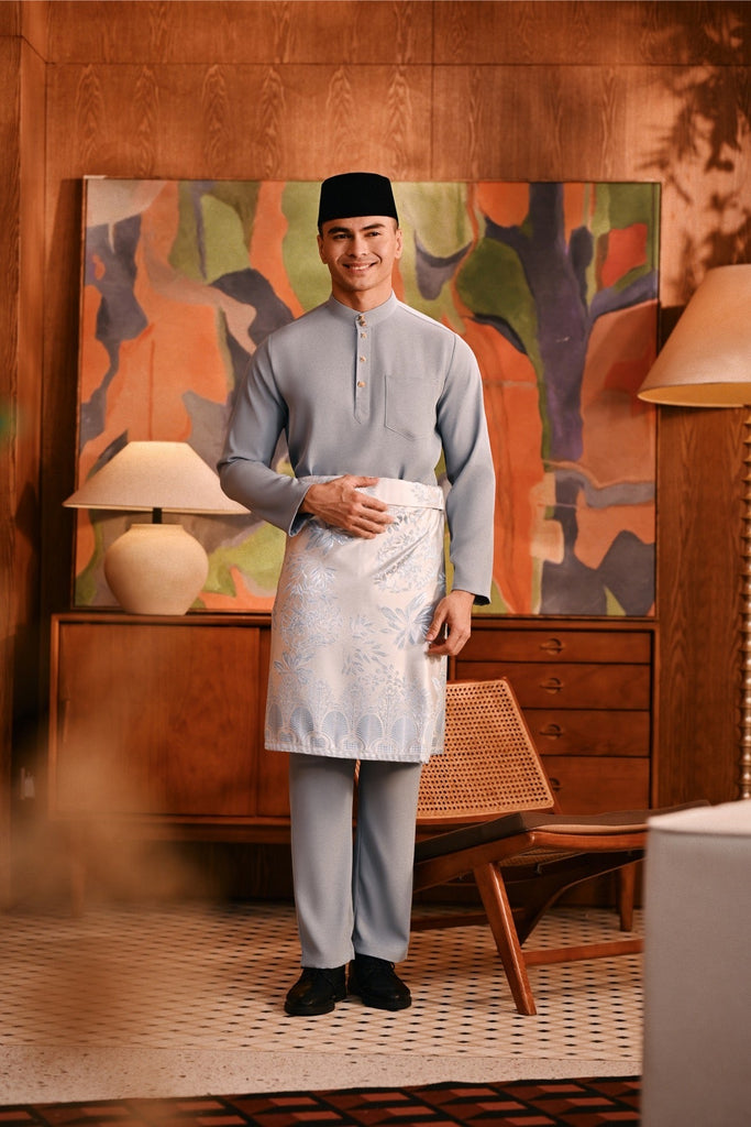 Baju Melayu Majestic Bespoke Fit - Flint Stone