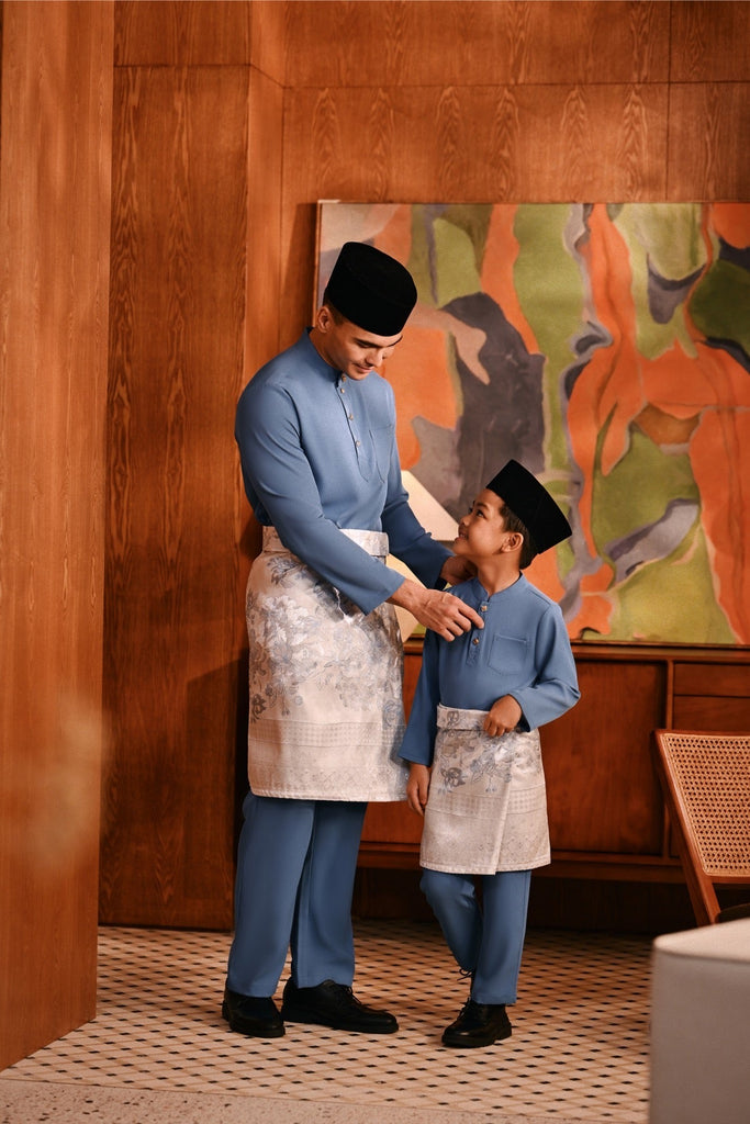 Baju Melayu Majestic Bespoke Fit - Deep Water