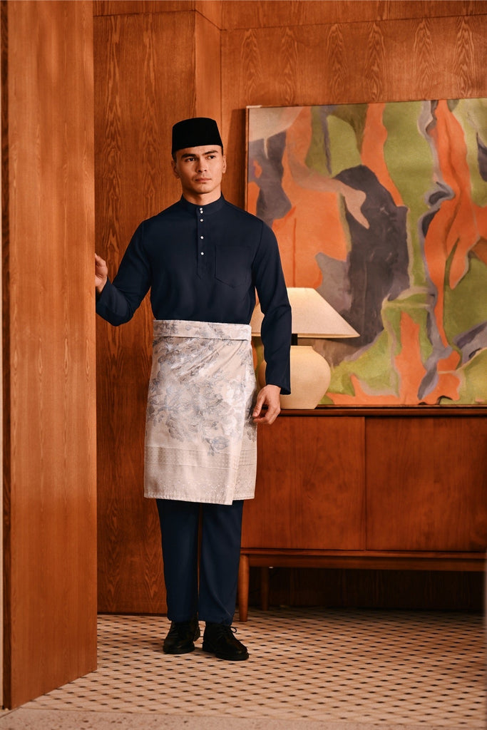 Baju Melayu Majestic Bespoke Fit - Dark Navy