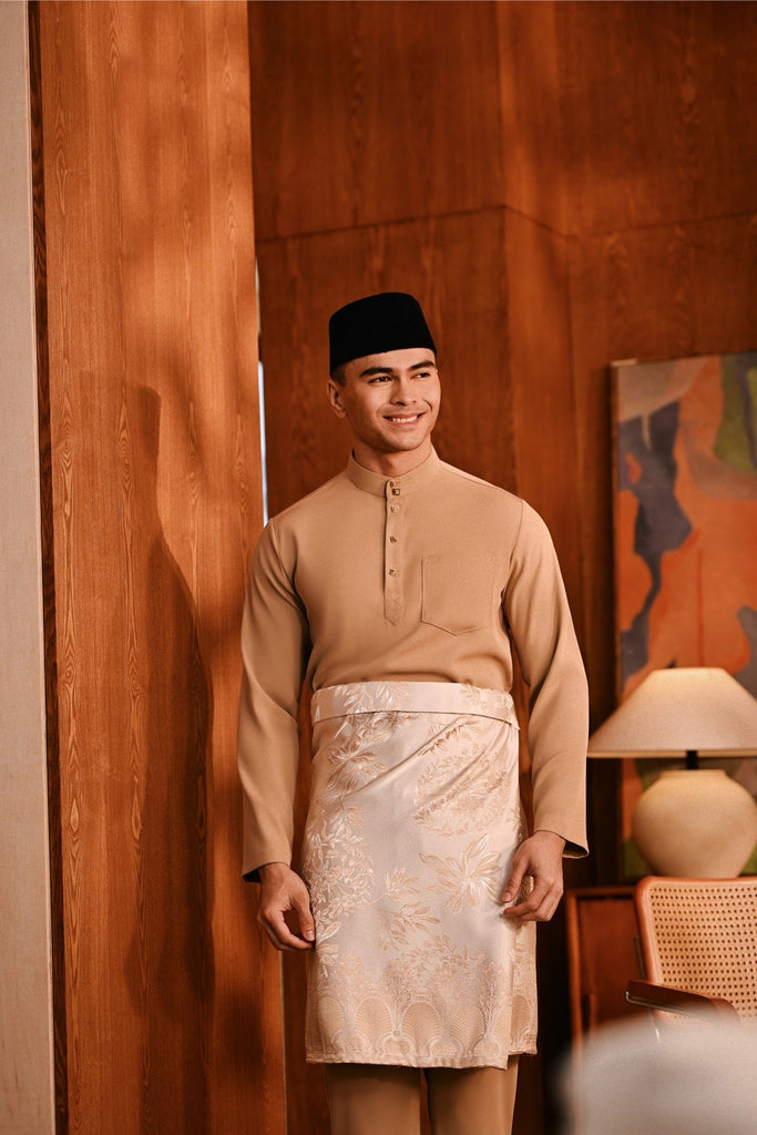 Baju Melayu Majestic Bespoke Fit - Cuban Sand