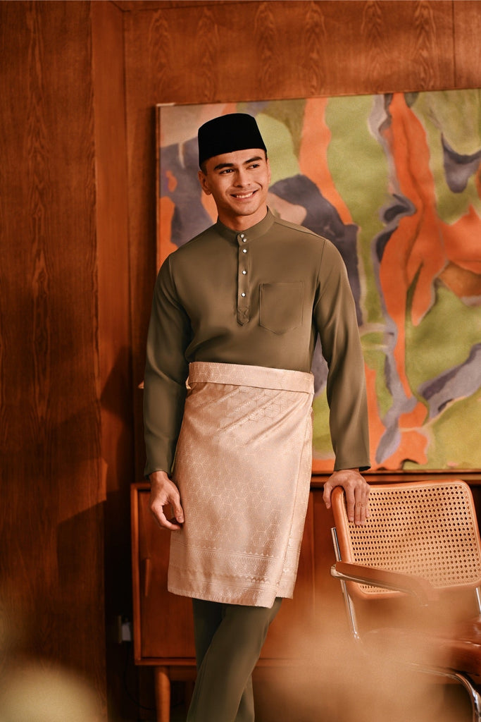 Baju Melayu Majestic Bespoke Fit - Teak