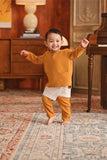 Baju Melayu Babies Teluk Belanga Smart Fit - Inca Gold