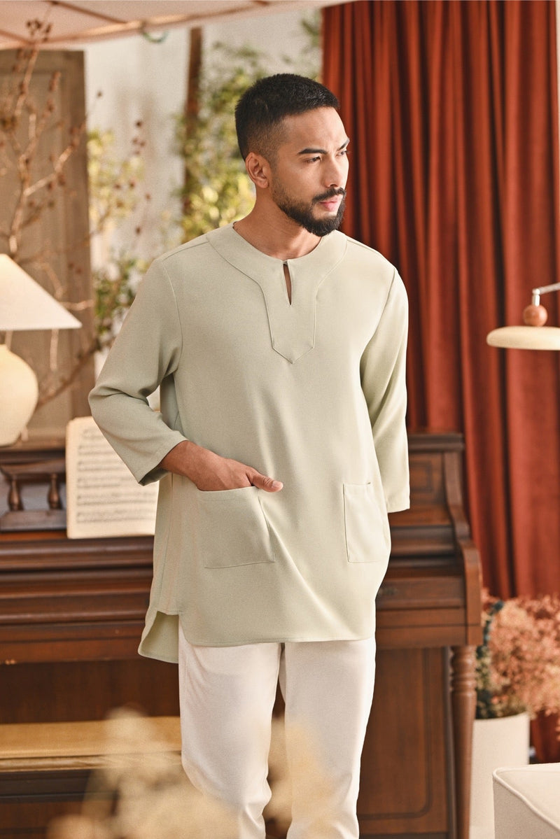 Kurta Marrakesh Pesak Relaxed Fit - Green Tint