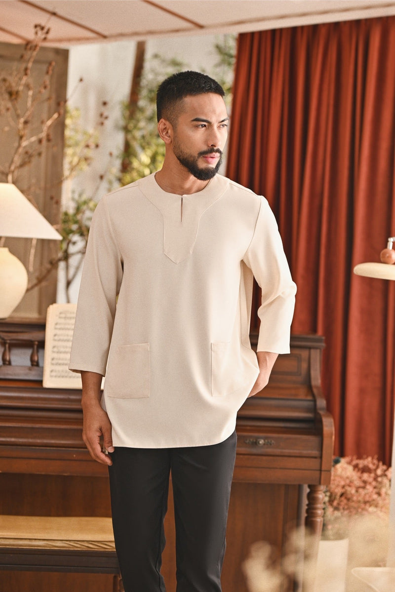 Kurta Marrakesh Pesak Relaxed Fit - Light Cream