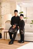 Baju Melayu Kids Light Bespoke Fit - Jet Black