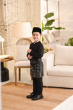 Baju Melayu Kids Light Bespoke Fit - Jet Black