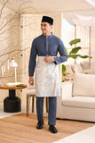 Baju Melayu Light Bespoke Fit - Blue Grey