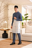 Baju Melayu Light Bespoke Fit - Blue Grey
