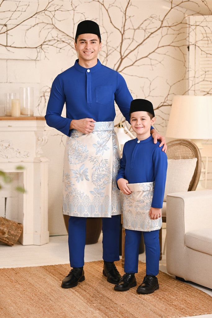 Baju Melayu Light Bespoke Fit - Classic Blue