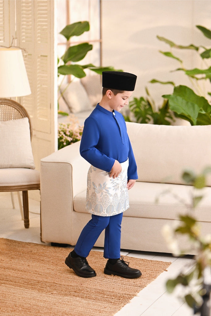 Baju Melayu Kids Light Bespoke Fit - Classic Blue