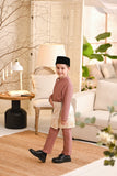 Baju Melayu Kids Light Bespoke Fit - Mauve Pink