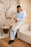 Baju Melayu Light Bespoke Fit - Light Pigeon Blue