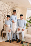 Baju Melayu Kids Light Bespoke Fit - Light Pigeon Blue
