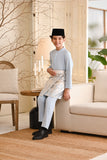 Baju Melayu Kids Light Bespoke Fit - Light Pigeon Blue