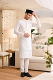 Baju Melayu Natural Cotton Bespoke Fit - White