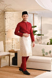 Baju Melayu Natural Cotton Bespoke Fit - Maroon