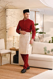 Baju Melayu Natural Cotton Bespoke Fit - Maroon
