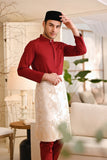Baju Melayu Natural Cotton Bespoke Fit - Maroon