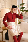 Baju Melayu Natural Cotton Bespoke Fit - Maroon