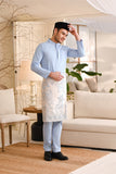 Baju Melayu Natural Cotton Bespoke Fit - Ice Blue