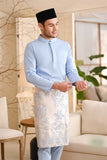 Baju Melayu Natural Cotton Bespoke Fit - Ice Blue
