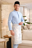Baju Melayu Natural Cotton Bespoke Fit - Ice Blue