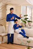 Baju Melayu Kids Natural Cotton Bespoke Fit - Royal Blue