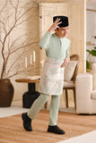 Baju Melayu Kids Light Bespoke Fit - Fog Green
