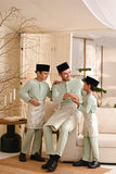 Baju Melayu Kids Light Bespoke Fit - Fog Green