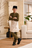 Baju Melayu Kids Light Bespoke Fit - Moss Green
