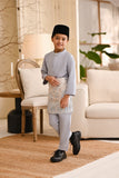 Baju Melayu Kids Light Bespoke Fit - Light Grey