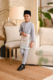 Baju Melayu Kids Light Bespoke Fit - Light Grey