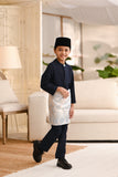 Baju Melayu Kids Light Bespoke Fit - Midnight Blue