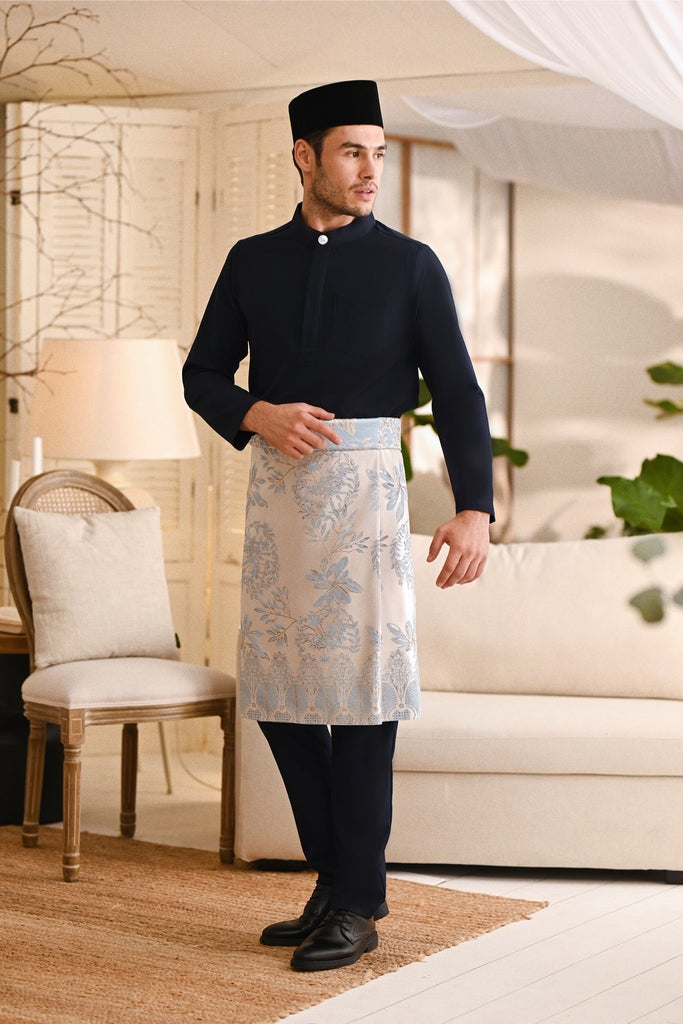 Baju Melayu Light Bespoke Fit - Midnight Blue