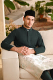 Baju Melayu Light Bespoke Fit - Emerald Green