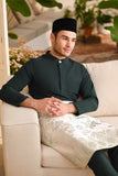 Baju Melayu Light Bespoke Fit - Emerald Green