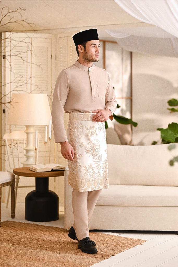 Baju Melayu Light Bespoke Fit - Nude